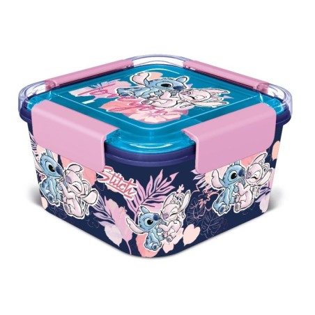 Lunch Box - Multi-compartment - Lilo & Stitch - Angel & Stitch