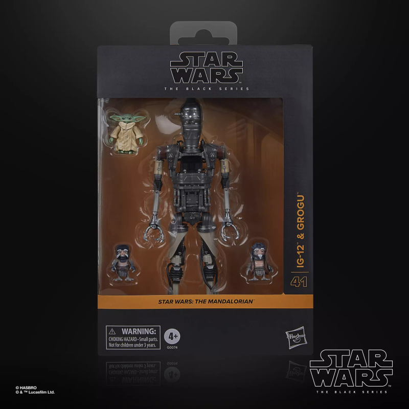 Figurine articulée - The Black Series Deluxe - Star Wars - IG-12 et Grogu