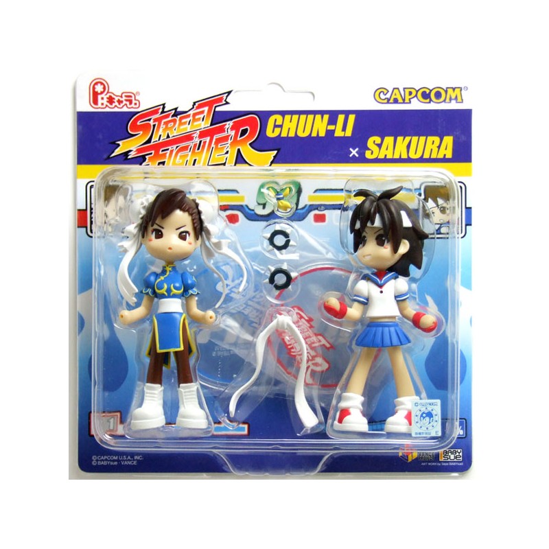 Figurine Statique - Street Fighter - Chun-Li VS Sakura