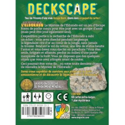 Escape Game - Coopératif - Cartes - Casse Tête/Réflexion - Divers - Deckscape - Le Mystère de L'Eldorado