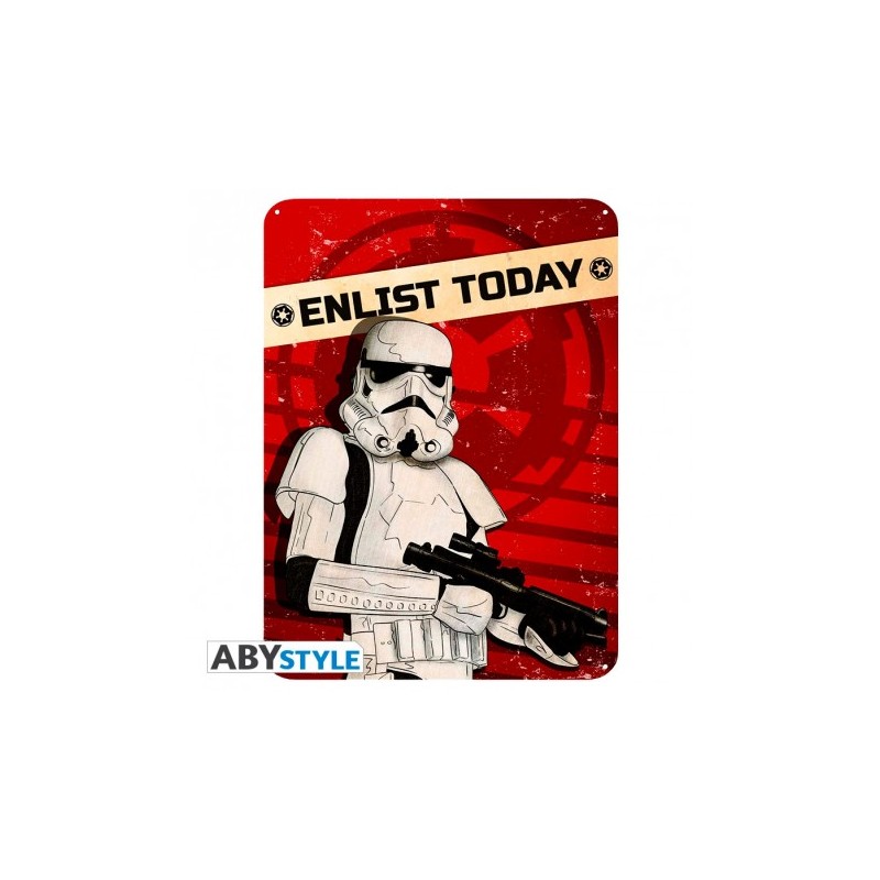 Plaque métallique - Star Wars - Enlist Today