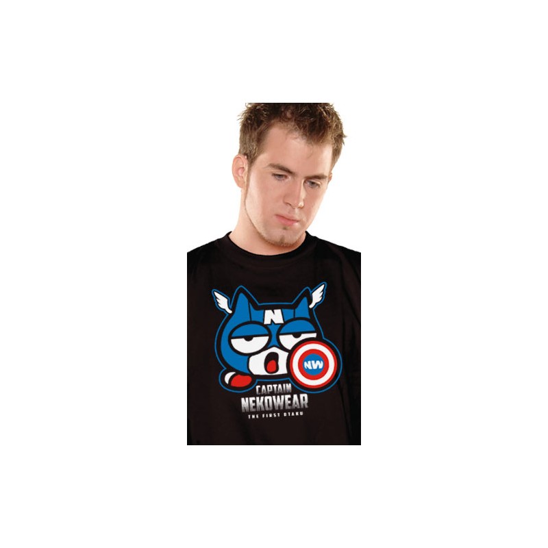 T-shirt - Captain America - Captain Neko
