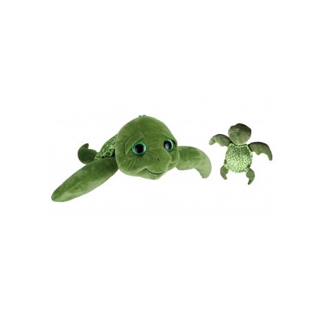 Plush - Divers - lying Turtle Glitter Eyes