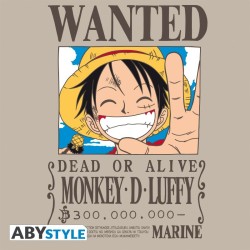 T-shirt - One Piece - Wanted - Monkey D. Luffy
