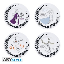 Piatto - Frozen - Set di 4 piatti