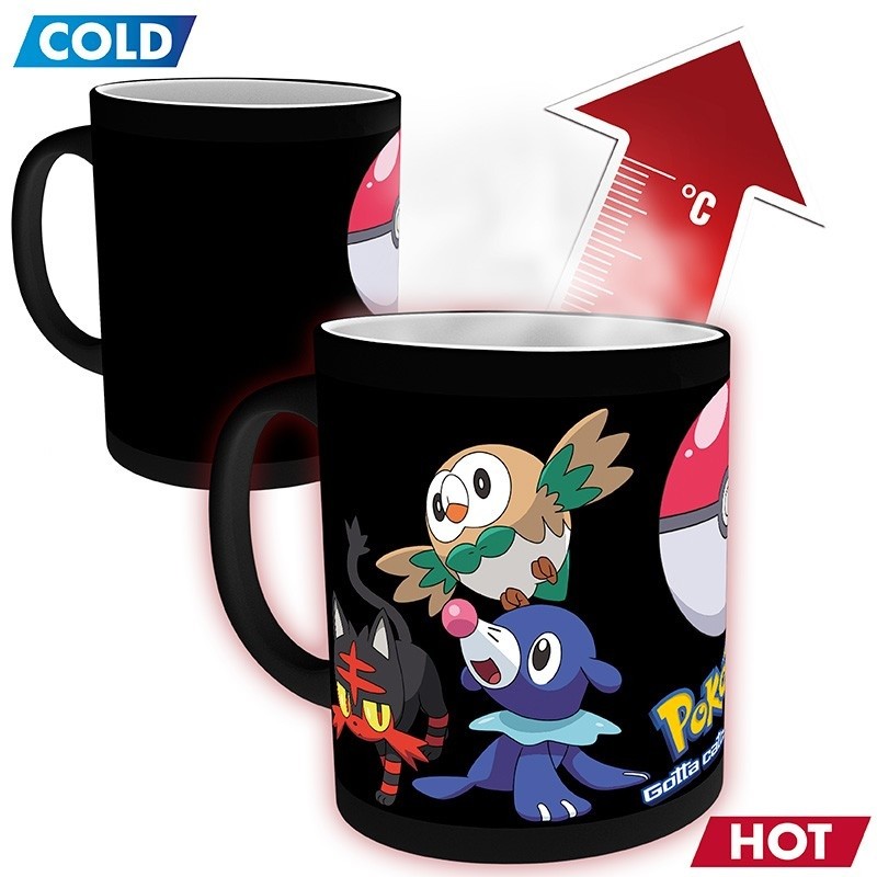 Mug - Thermo-réactif - Pokemon - Starter 7e