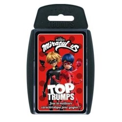 Bataille - Hasard - Pour enfants - Cartes - Miraculous : Les Aventures de Ladybug et Chat Noir - Top Trump
