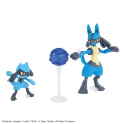 Maquette - Pokepla - Pokemon - Riolu & Lucario