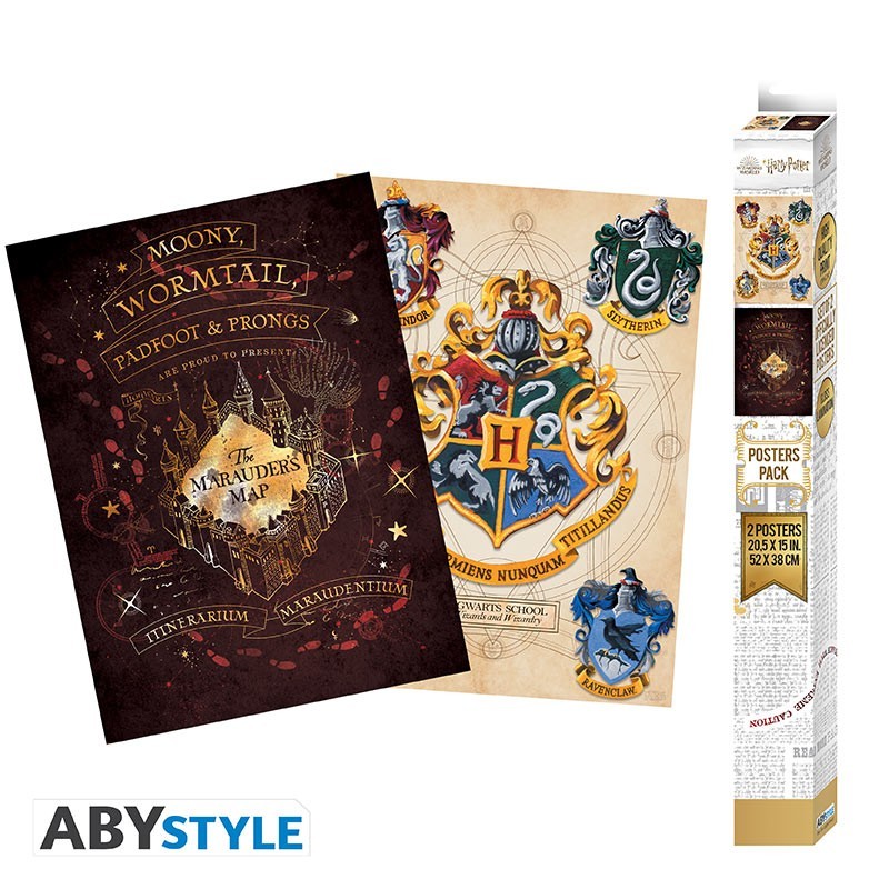 Poster - Pack de 2 - Harry Potter - Blason & Maraudeurs
