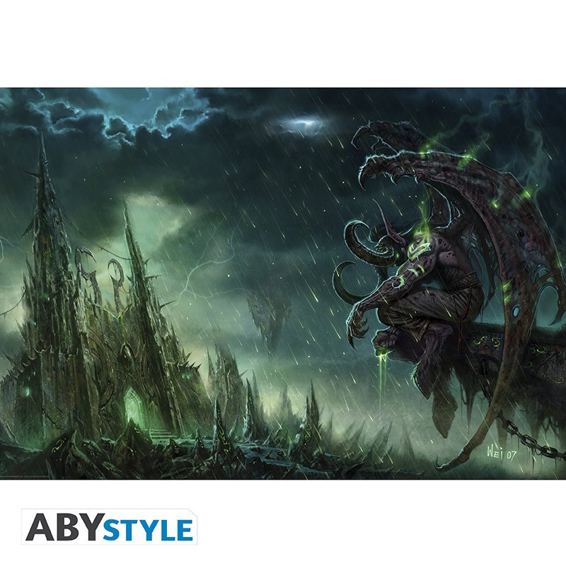 Poster - Roulé et filmé - World of Warcraft - Illidan Hurlorage