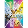Poster - Roulé et filmé - Pokemon - Evolution - Évoli