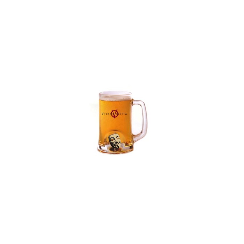 Beer mug - V for Vendetta - Mask