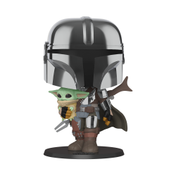 POP - POP Movies - Star Wars - 380 - Mandalorian w/ the Child - Jumbo