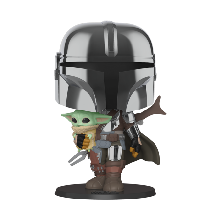POP - POP Movies - Star Wars - 380 - Mandalorian w/ the Child - Jumbo