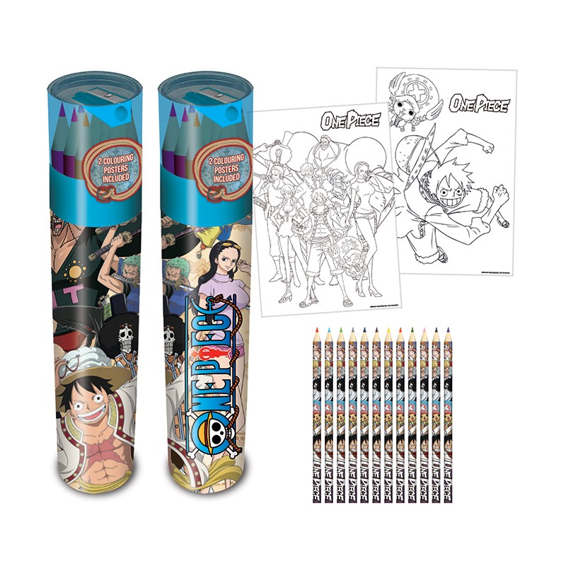 Écriture - Crayons de couleurs - One Piece - Île aux gâteaux