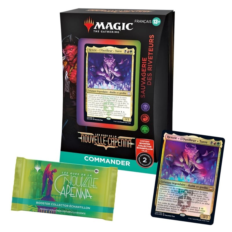 Trading Cards - Deck - Magic The Gathering - Commander Deck - Les Rues de La Nouvelle Capenna - Sauvagerie des Riveteurs