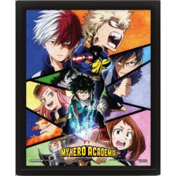Frame  - 3D - My Hero Academia - Characters Mosaic