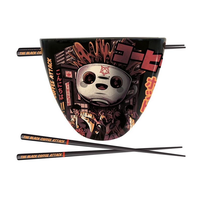 Bowl - Ramen - Illustrata - Black Caffee Attack