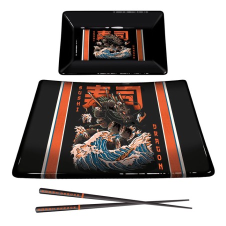 Set - Sushi - Illustrata - Dragon