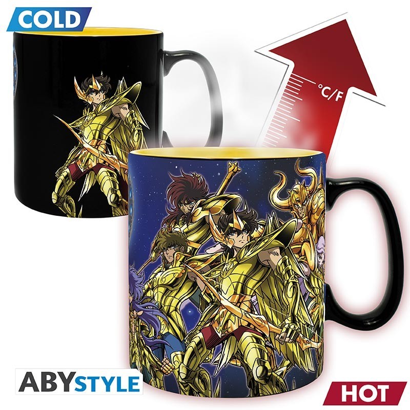 Mug - Thermal - Saint Seiya - 12 Gold Saint