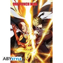 Poster - Roulé et filmé - One Punch Man - Saitama & Genos
