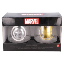 Verre - Marvel - Captain America & Iron Man