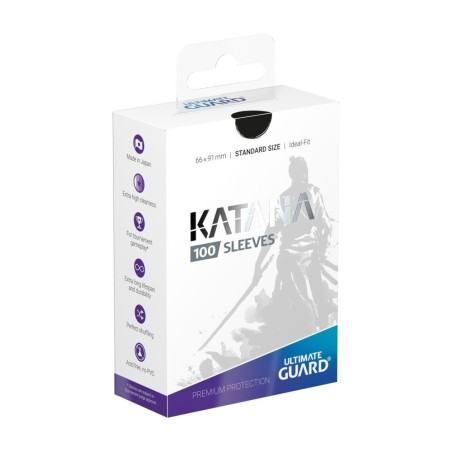 Protège-cartes - 100 Pcs - Katana - Standard - Noir