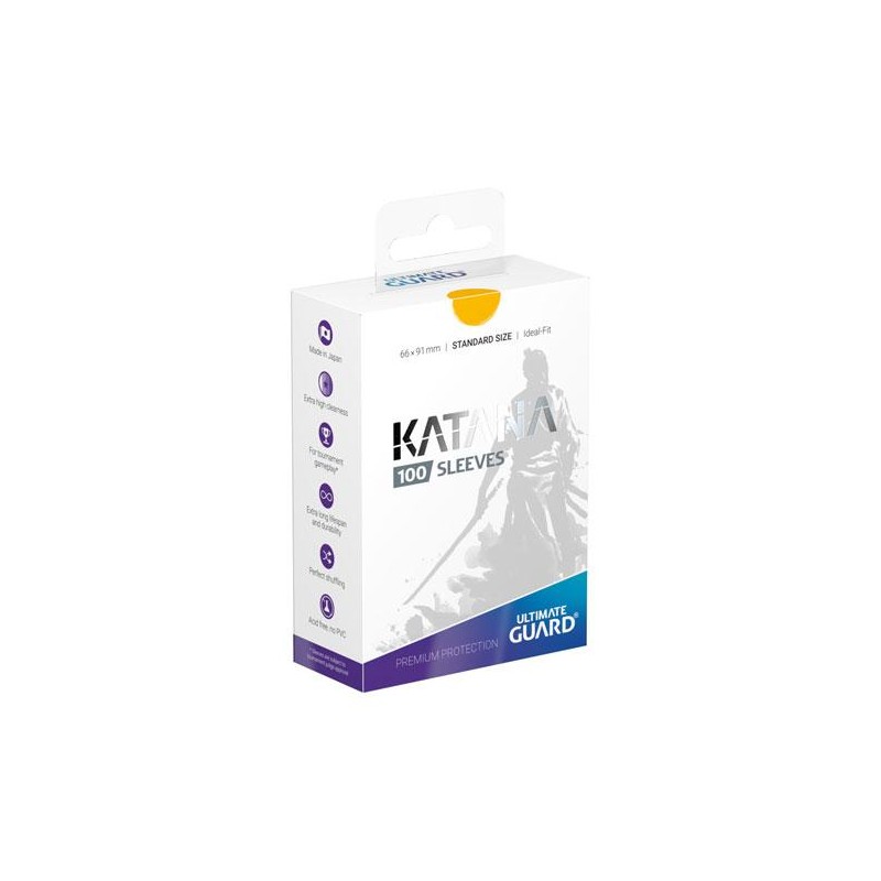 Protège-cartes - 100 Pcs - Katana - Standard - Jaune