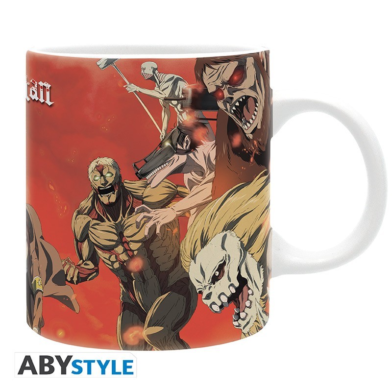 Mug - Subli - L'Attaque des Titans - Scène de bataille