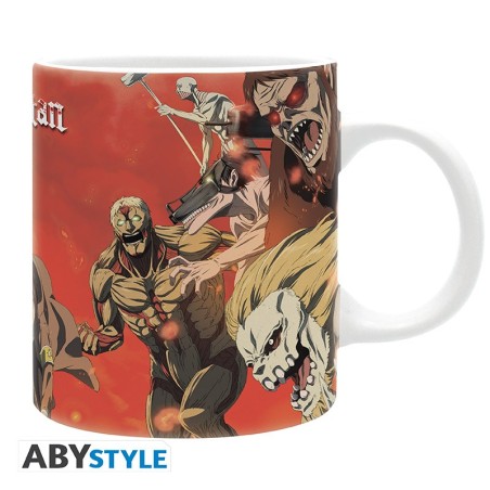 Mug - Subli - L'Attaque des Titans - Scène de bataille