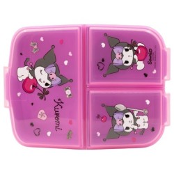 Lunch Box - Multi-compartment - Sanrio - Cherry & Spoon - Kuromi