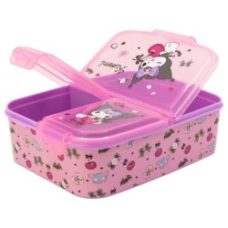 Lunch Box - Multi-compartment - Sanrio - Cherry & Spoon - Kuromi