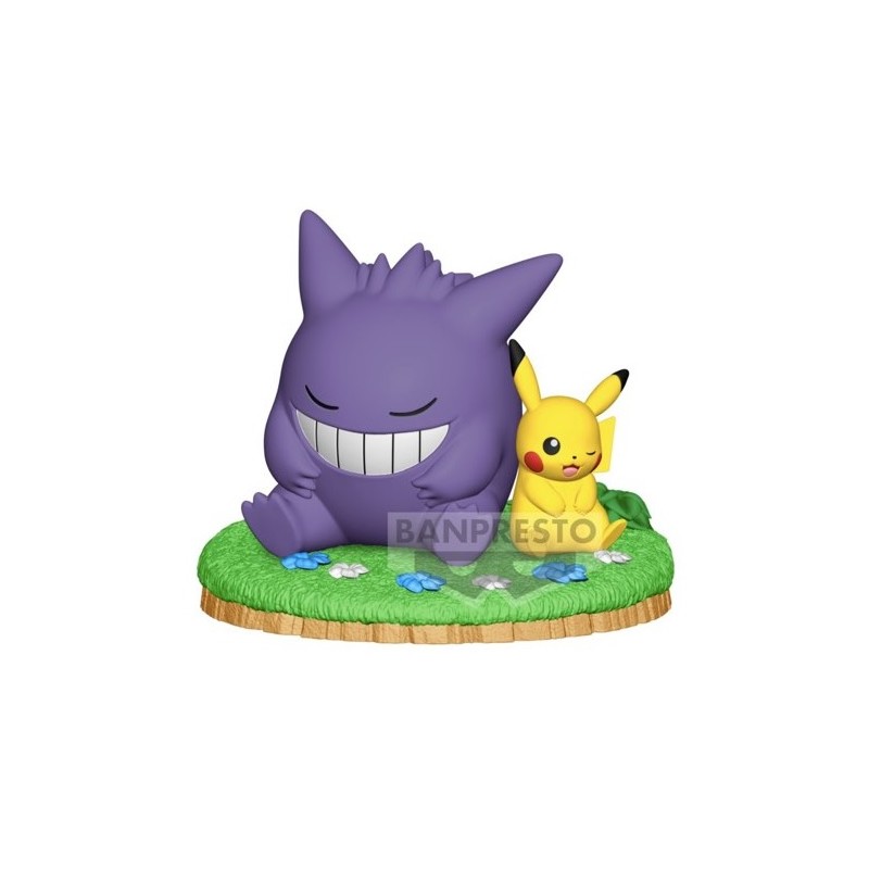 Figurine Statique - Pokemon - Ectoplasma & Pikachu