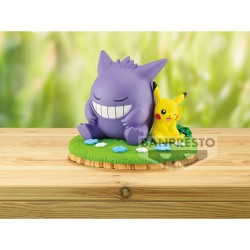 Figurine Statique - Pokemon - Ectoplasma & Pikachu