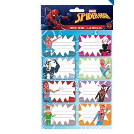 Sticker - Adhesive Labels - Spider-Man - School labels