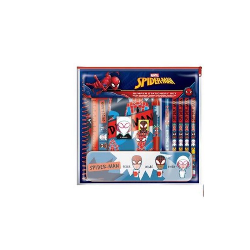 Set de papeterie - Spider-Man - Peter & Miles & Gwen