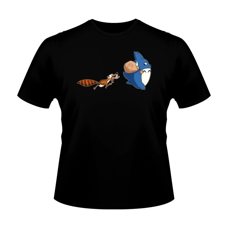 T-shirt - Parody - The Love acorn - Blue Totoro