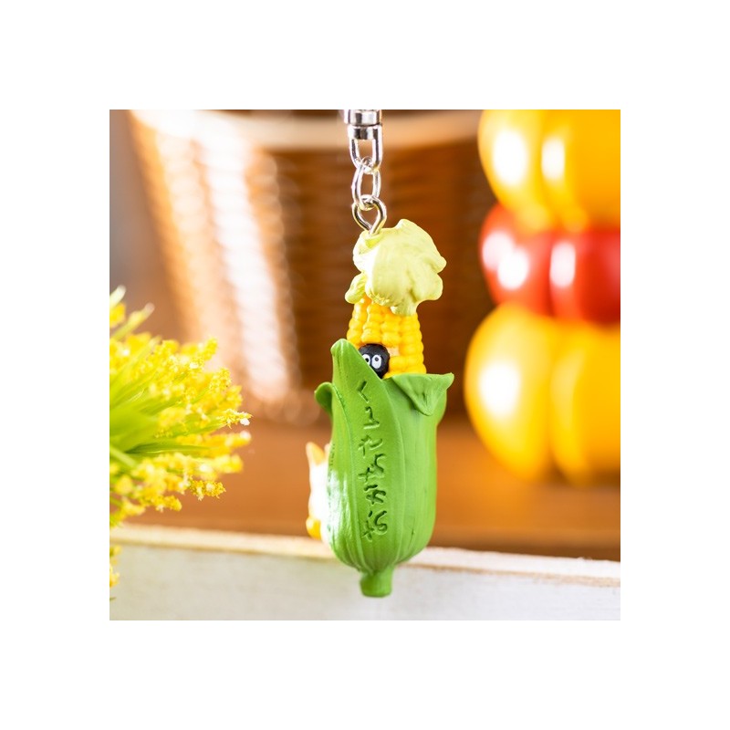 Keychain - My Neighbor Totoro - Susuwatari in maize cobs