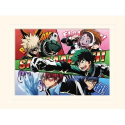 Poster - My Hero Academia - Cardboard outline "Comic Action"