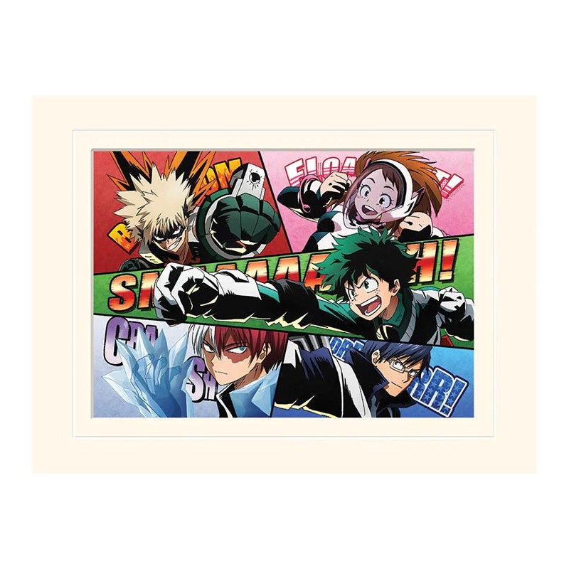 Poster - My Hero Academia - Cardboard outline "Comic Action"