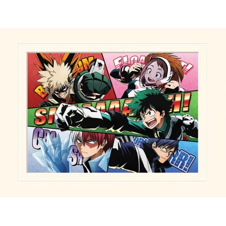 Poster - My Hero Academia - Cardboard outline "Comic Action"