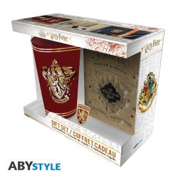 Set - Harry Potter - Verre XXL + Pin's + Carnet - Gryffindor