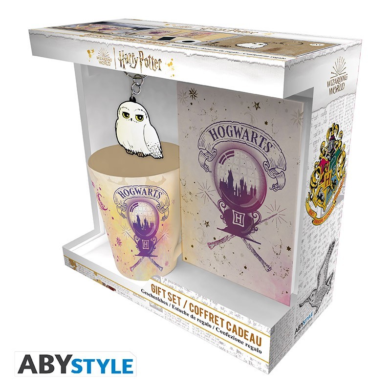 Set - Harry Potter - Mug + notebook + Keychain - Hogwarts