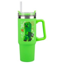 Travel Mug - Minecraft - Creeper vs Steve