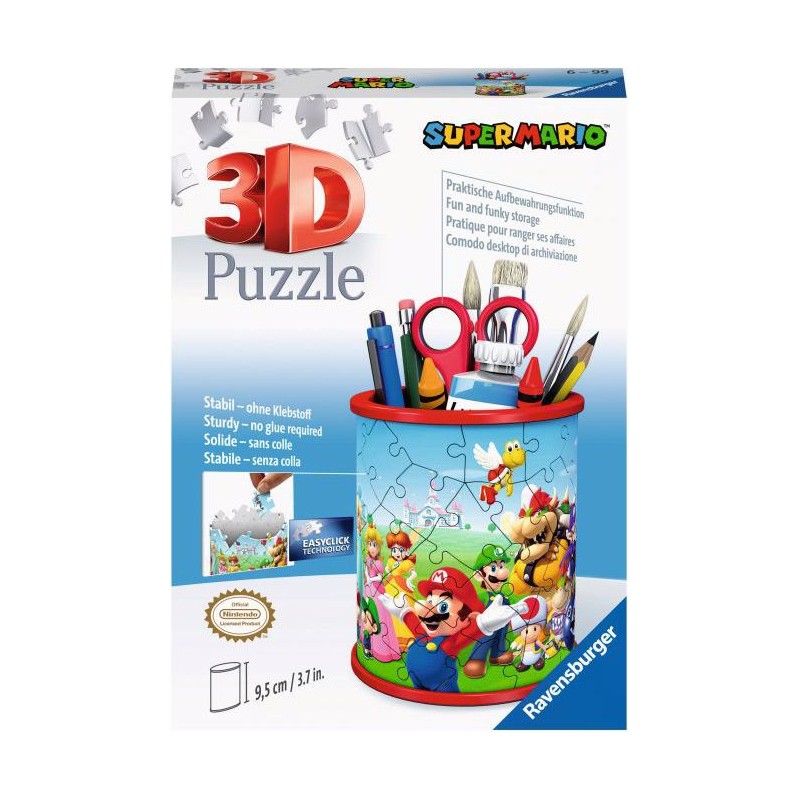 Puzzle - Pot à crayons - Super Mario
