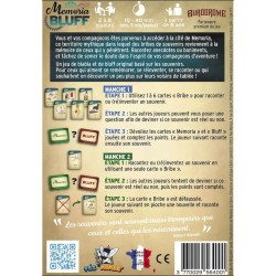 Board Game - Party Game - Family - Cards - Memoria Bluff