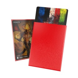 Protège-cartes - Sleeves (100 Pièces) - Rouge Matte - Standard