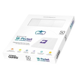 Portfolio - Side-Loading - 18-Pocket Pages (50ct) -  White