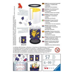 Puzzle - Pot à crayons - Pokemon - Pikachu
