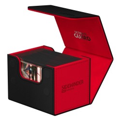 Boîte pour cartes - SideWinder 100+ - SYNERGY - Noir&Rouge - XenoSkin